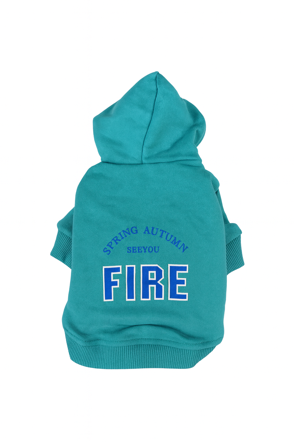 Felpa per cani con cappuccio “FIRE” – Blu