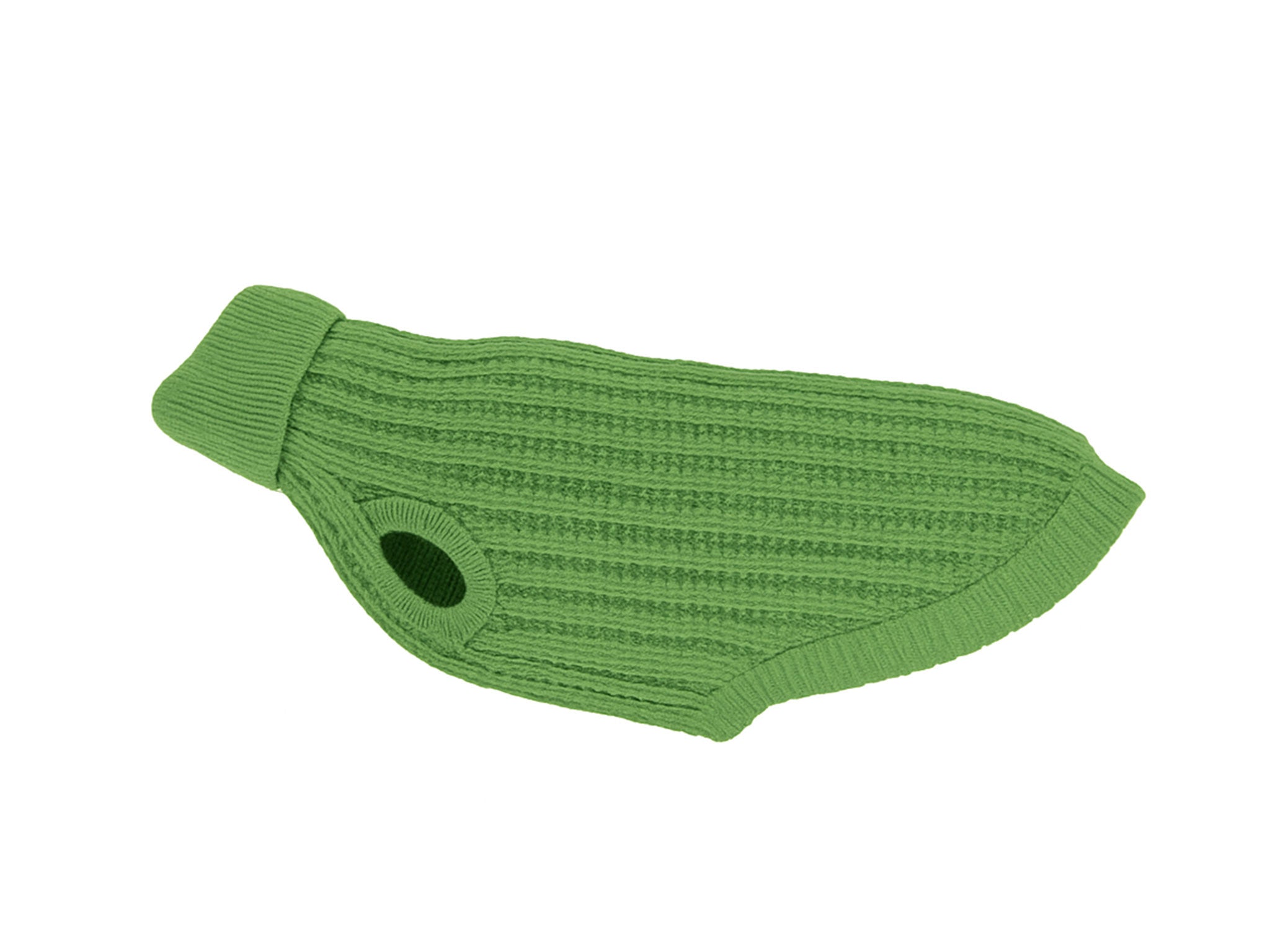 Maglioncino per Cani in Lanetta Verde – Morbido e Caldo a Treccia