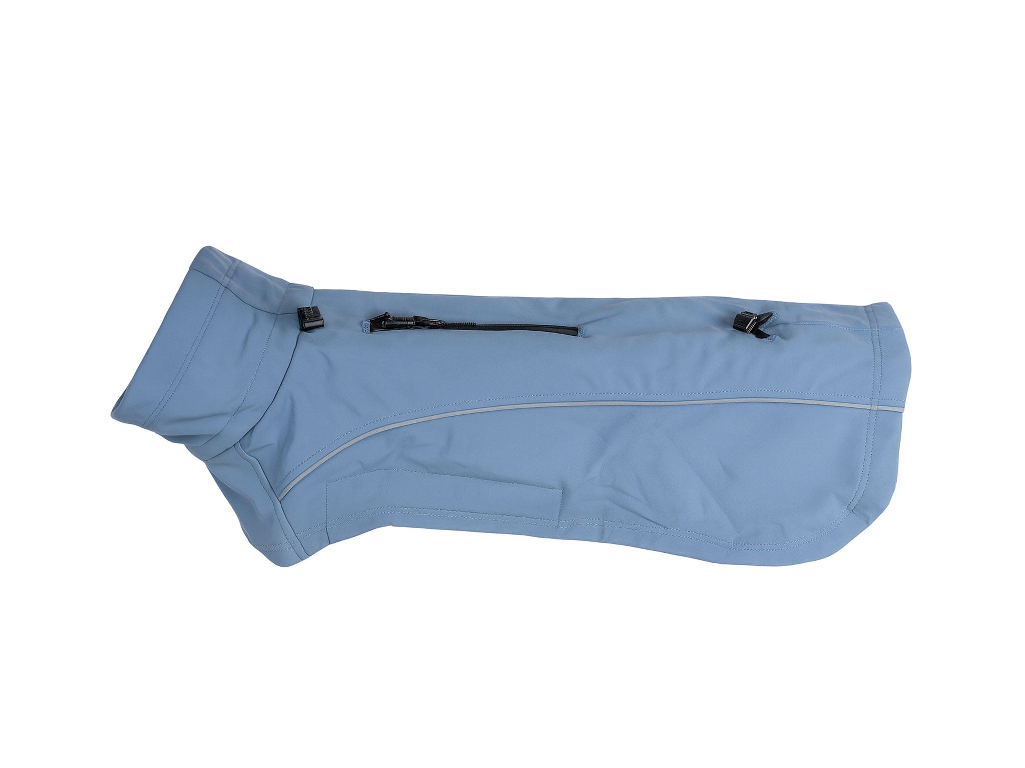 Impermeabile Tecnico per Cani Azzurro – Antipioggia, Antivento e Riflettente