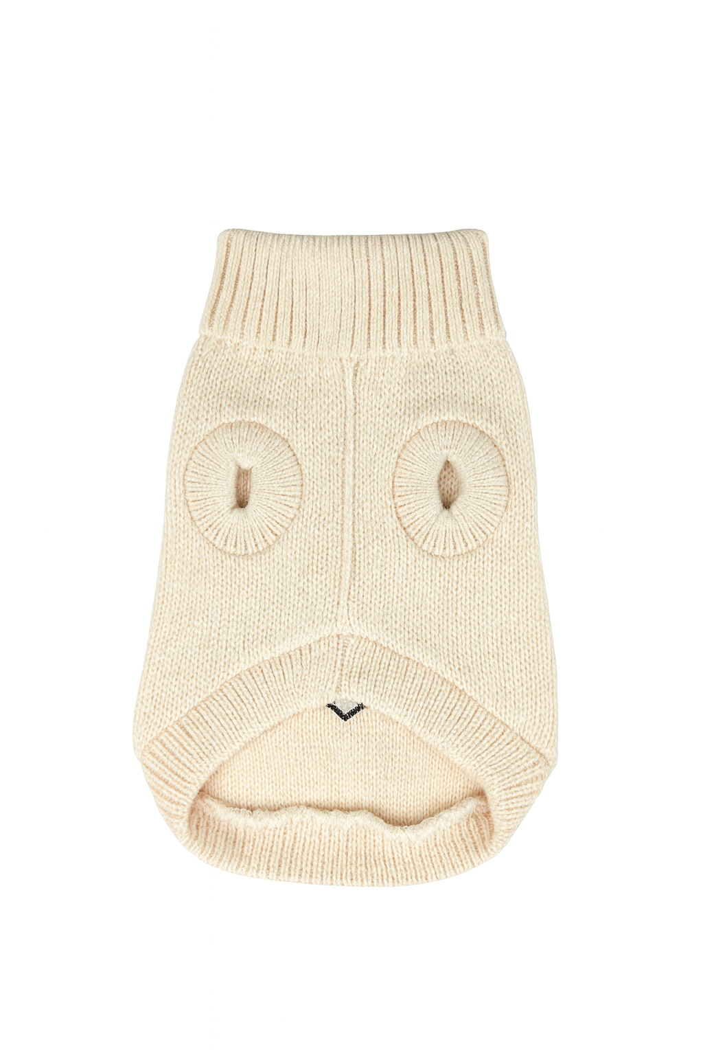 Maglioncino per cani Posh Beige con Cuore Leopardato