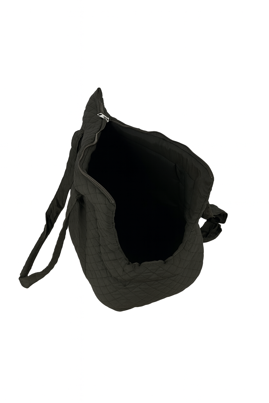 Borsa Trasportino Trapuntata Nera per Cani – Comfort & Stile Urbano