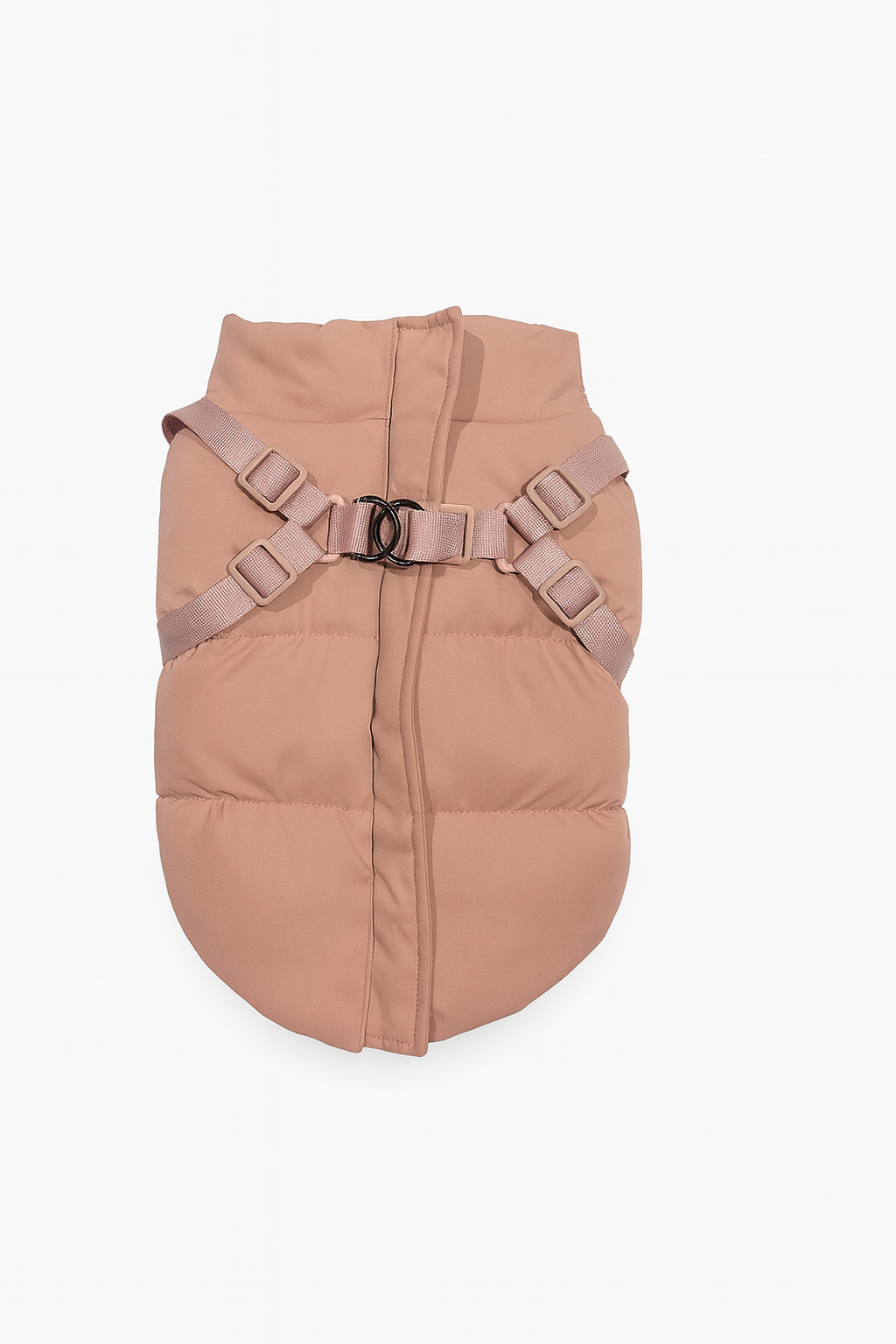 Cappotto Invernale per Cani Rosa con Imbracatura Integrata – Imbottito e Impermeabile
