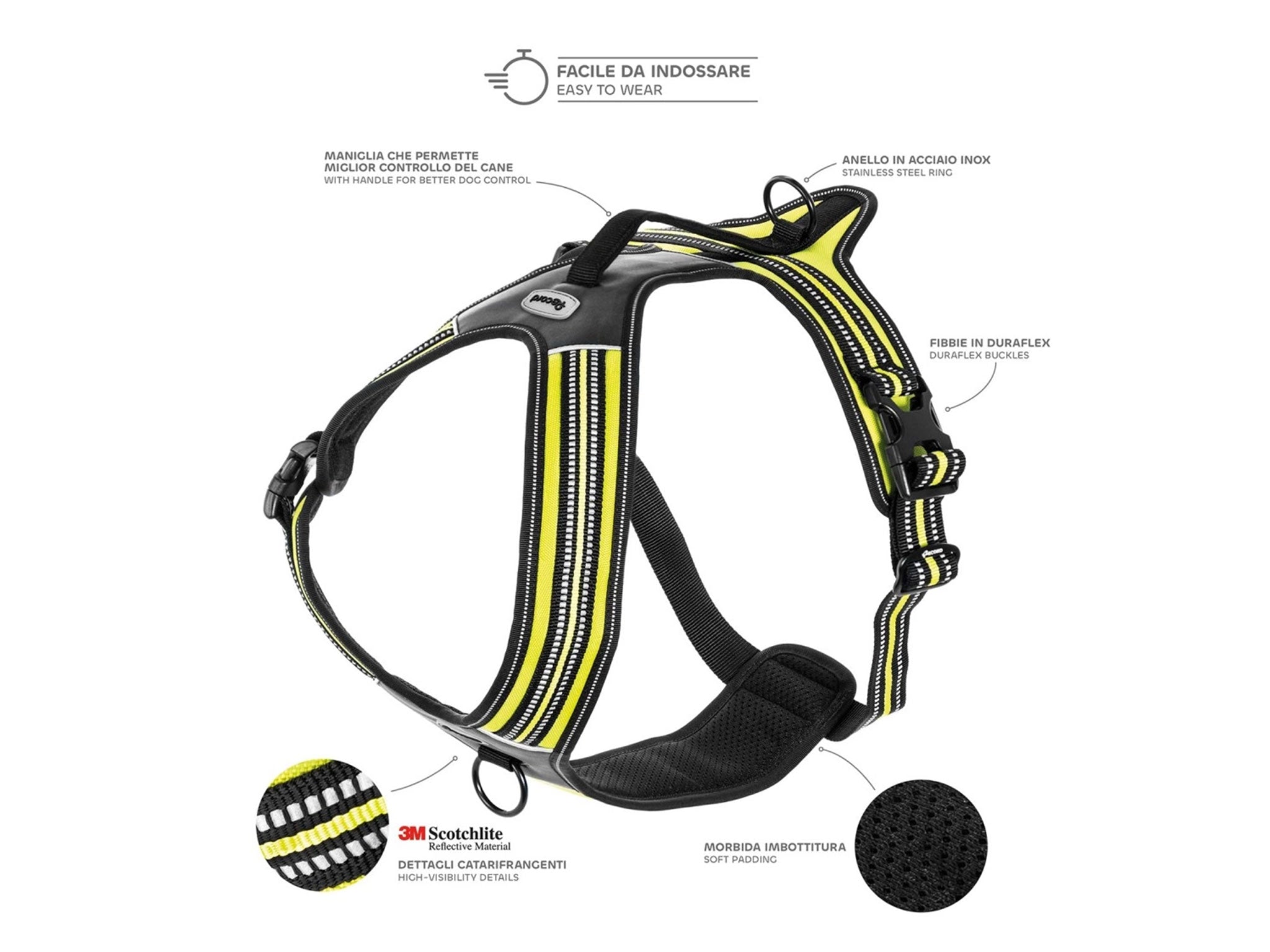 Pettorina per Cani Action Alpi – Resistente, Sicura e Riflettente